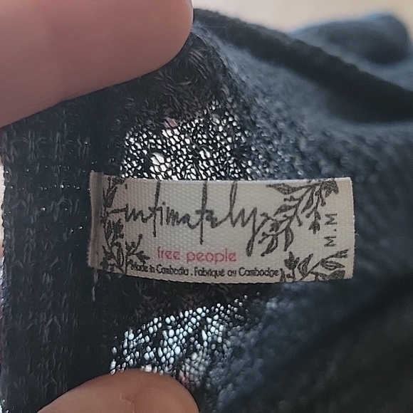 Free People Keep Your Cool Bodysuit Size Medium Navy - Picture 5 of 5